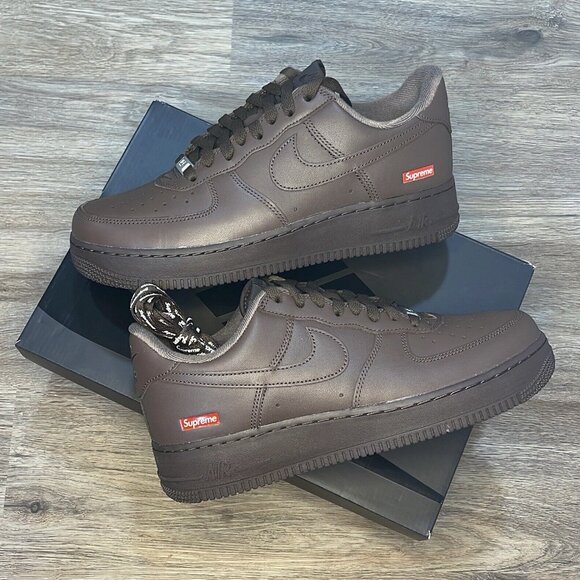 Nike Air Force 1 Low Supreme Baroque Brown CU9225-200 11 FW23 Size 13 - Picture 1 of 6